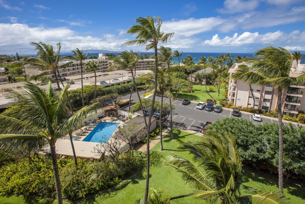 Kihei Akahi Condo Complex View From Unit D412 Vacation Rentable