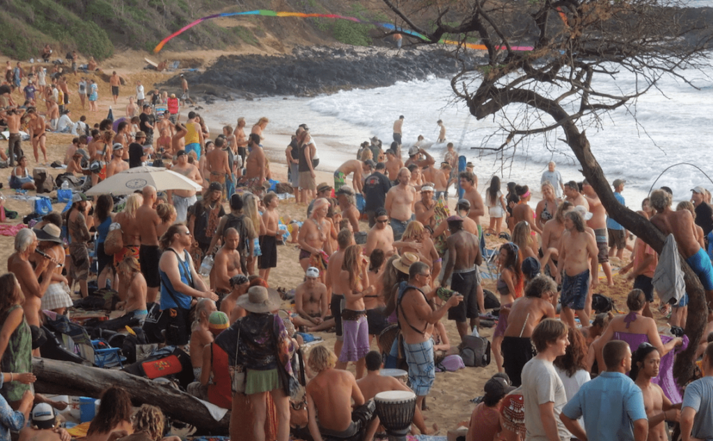 Little Beach Sunday Night Drum Circle Gathering